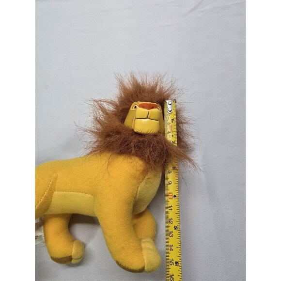 Disney Applause The Lion King Adult Simba Plush Doll Vinyl Plastic Face 10" Long - Picture 11 of 11